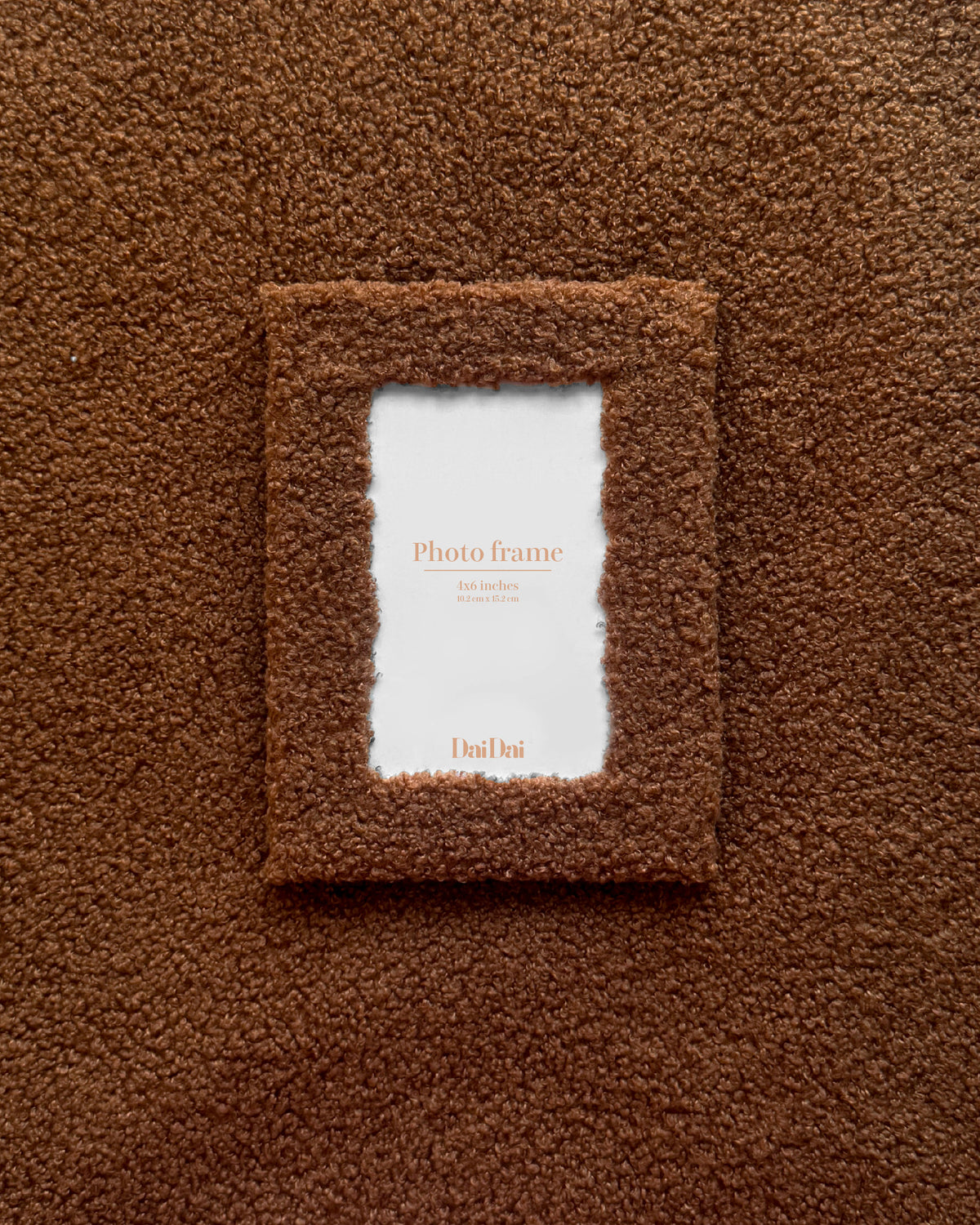 泰迪毛毛相框-Chocolate Brown