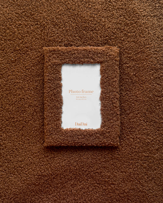 泰迪毛毛相框-Chocolate Brown